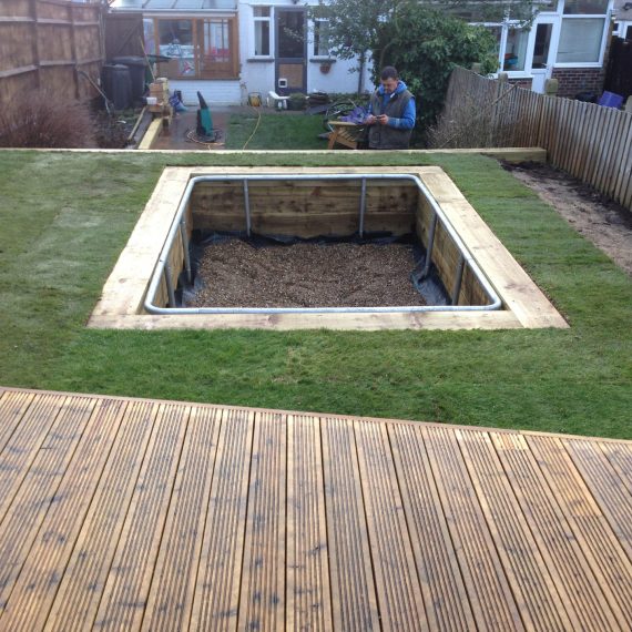 Recessed Garden Trampoline