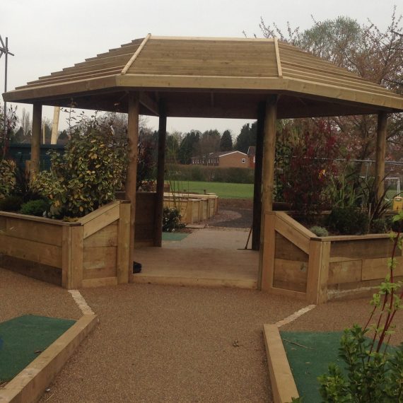 Wooden Gazebo - School Garden