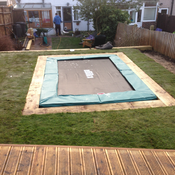 Recessed Garden Trampoline